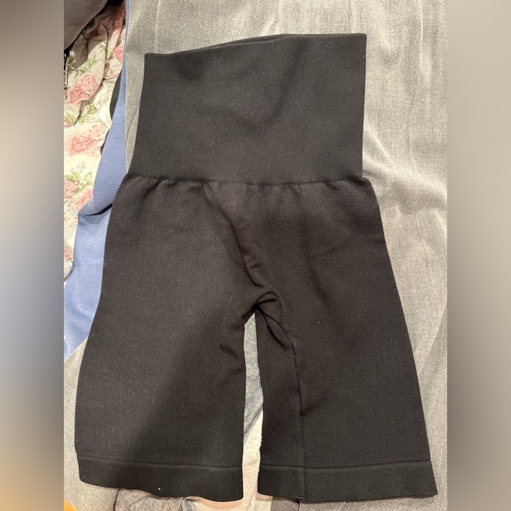 OOTDfash High-Waist Black Biker Shorts